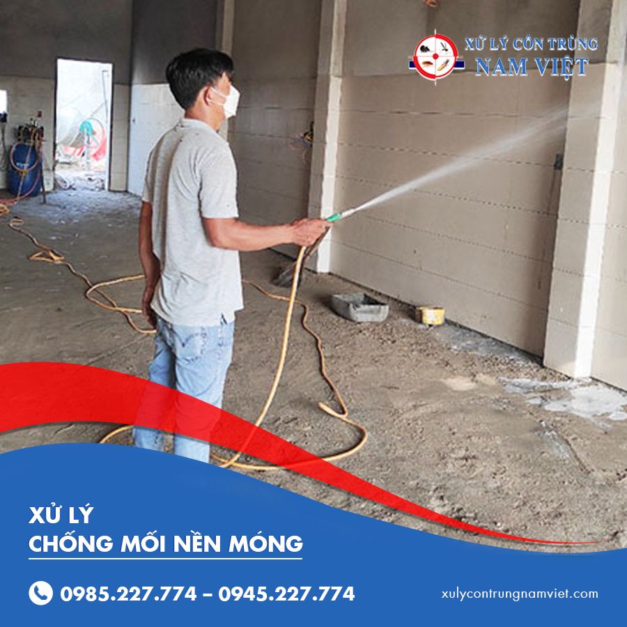 xử lý chống mối nền móng